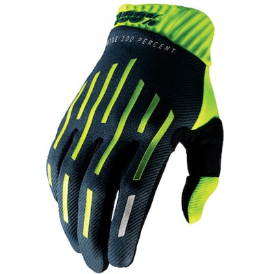 100% ridefit fluo yellow charcoal